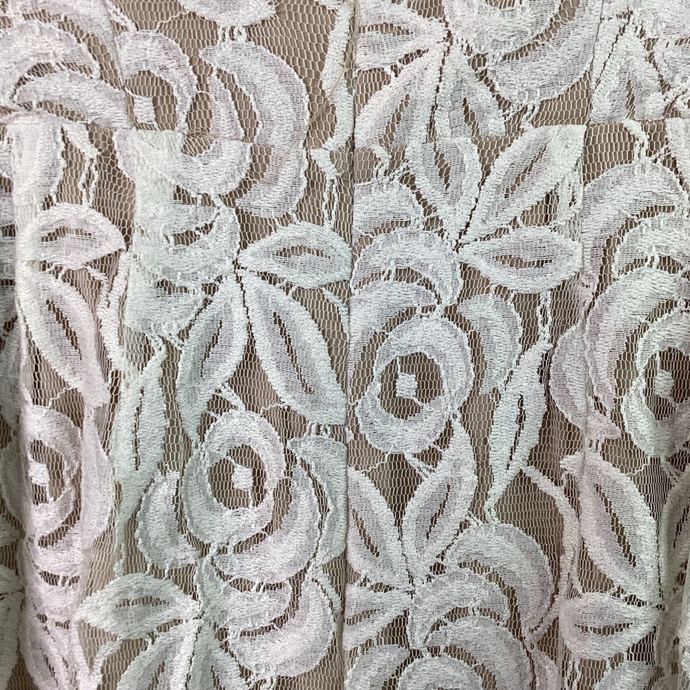 JESSICA SIMPSON SIZE 2 STRAPLESS PEARL LACE DRESS PARTY SUMMER WEDDING - Picture 9 of 16